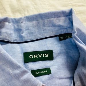 Orvis Men's Classic Fit Light Blue Button-Down Shirt